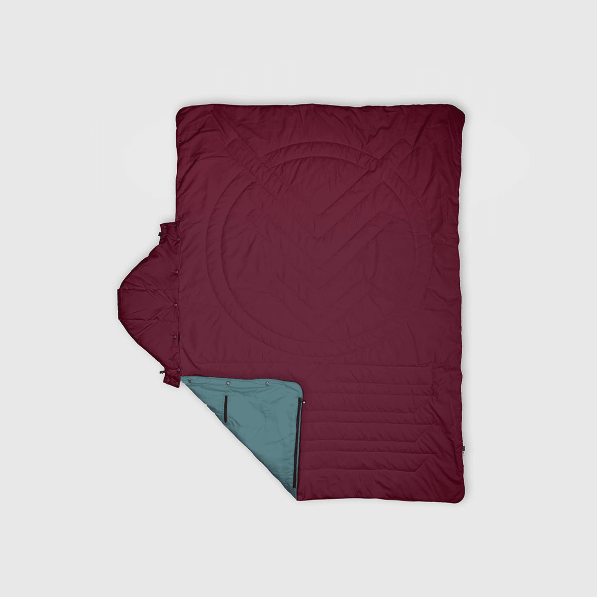 VOITED Recycled Ripstop Travel Blanket - Cardinal / Arctic Blankets VOITED 