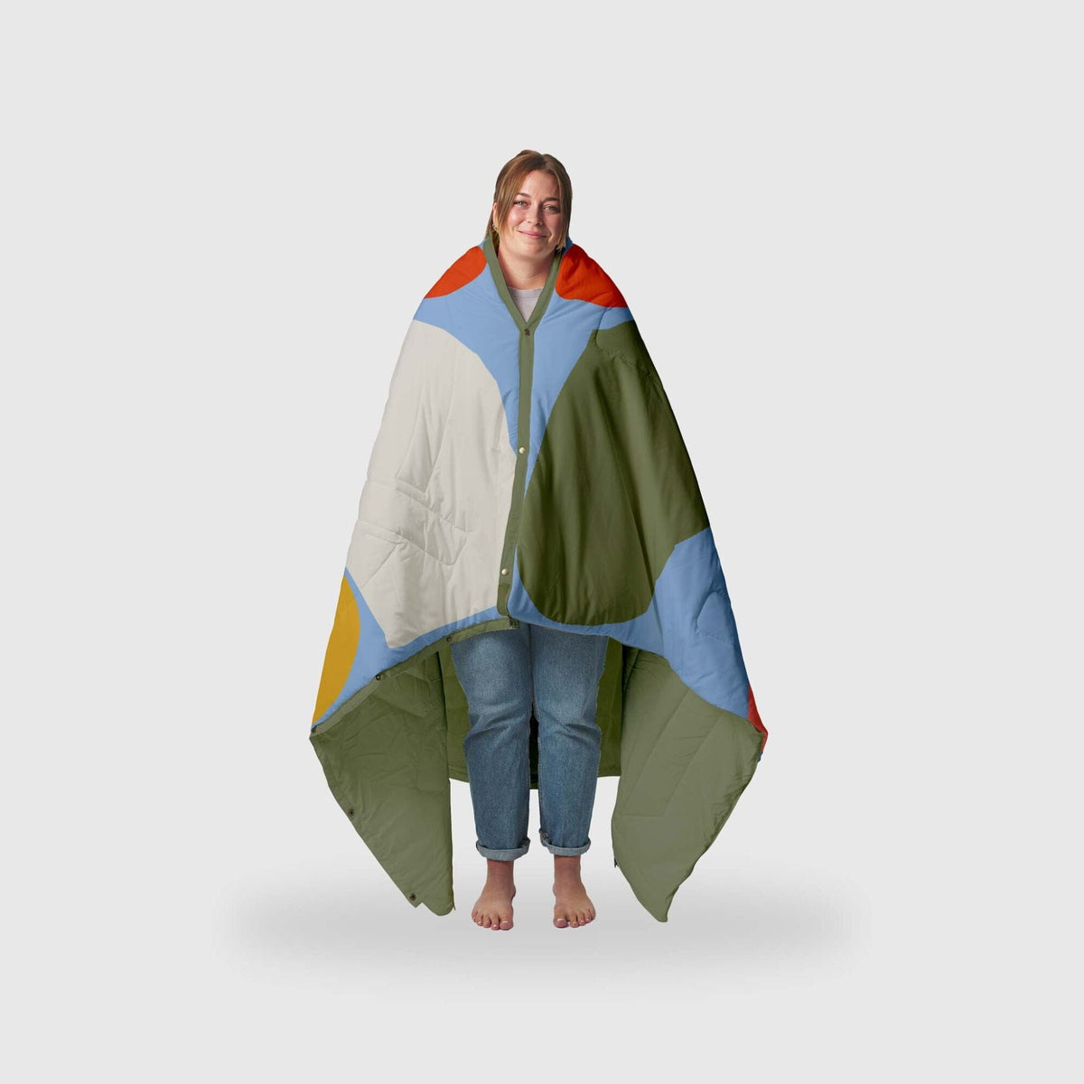 VOITED Recycled Ripstop Outdoor Camping Blanket - Playtime/Olive Blankets VOITED 