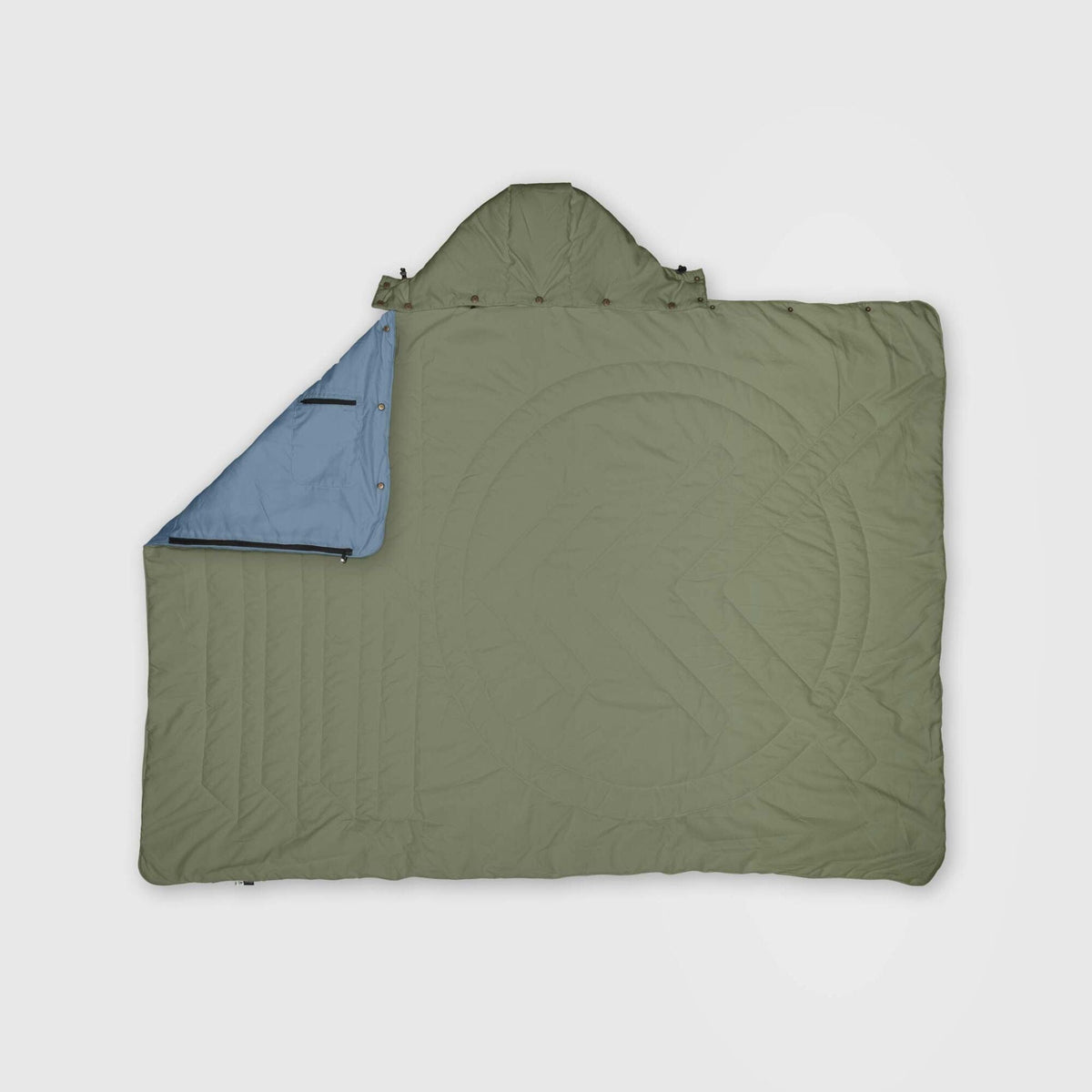 VOITED Recycled Ripstop Travel Blanket - Olive/Mountain Spring Blankets VOITED 