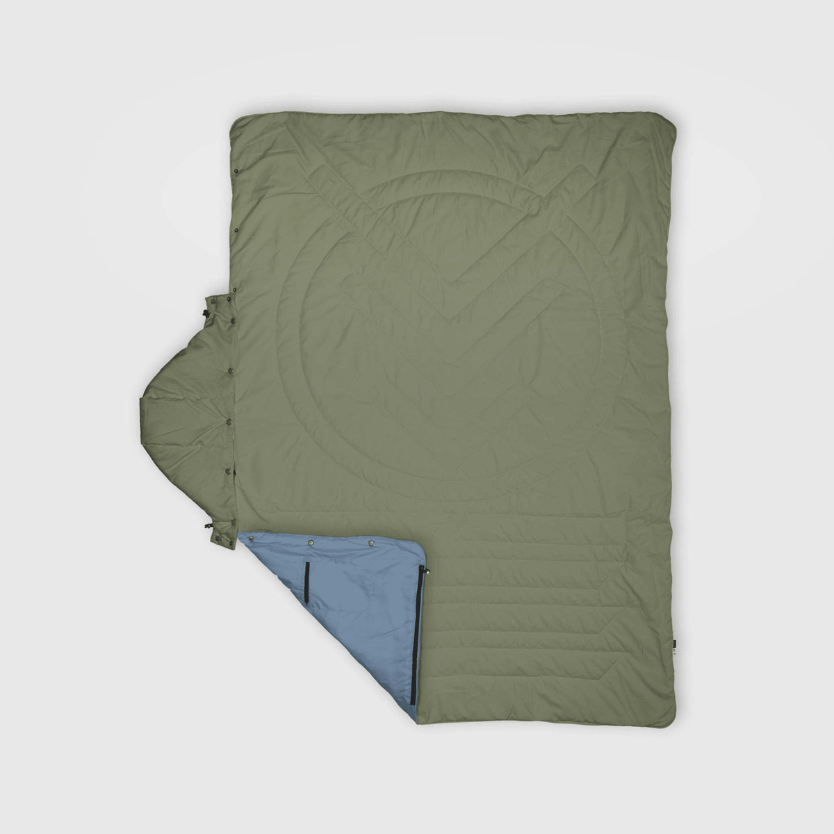 VOITED Recycled Ripstop Travel Blanket - Olive/Mountain Spring Blankets VOITED 