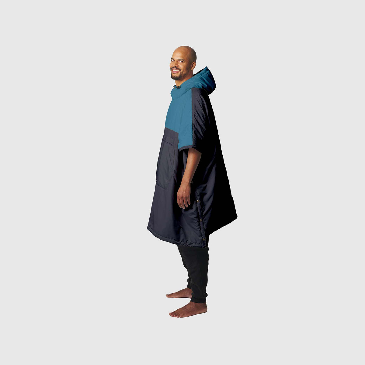 VOITED Trooper Outdoor Premium Poncho-Blanket - Blue Steel / Graphite Blankets VOITED EU 